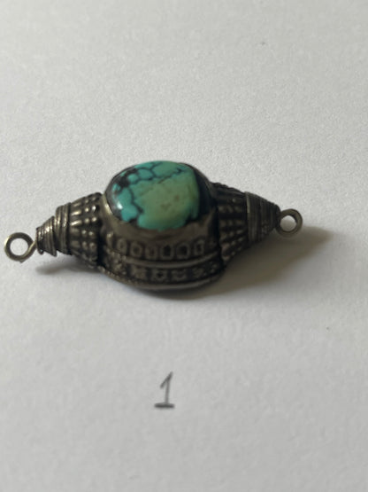 Antique Tibetan Turquoise hair beads