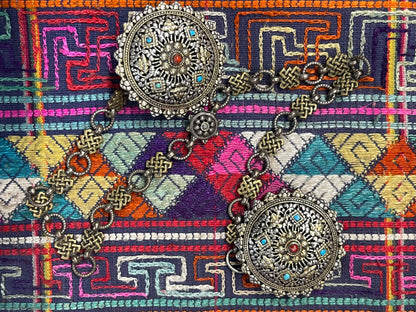 Antique Bhutanese korma - brooch: dress holder