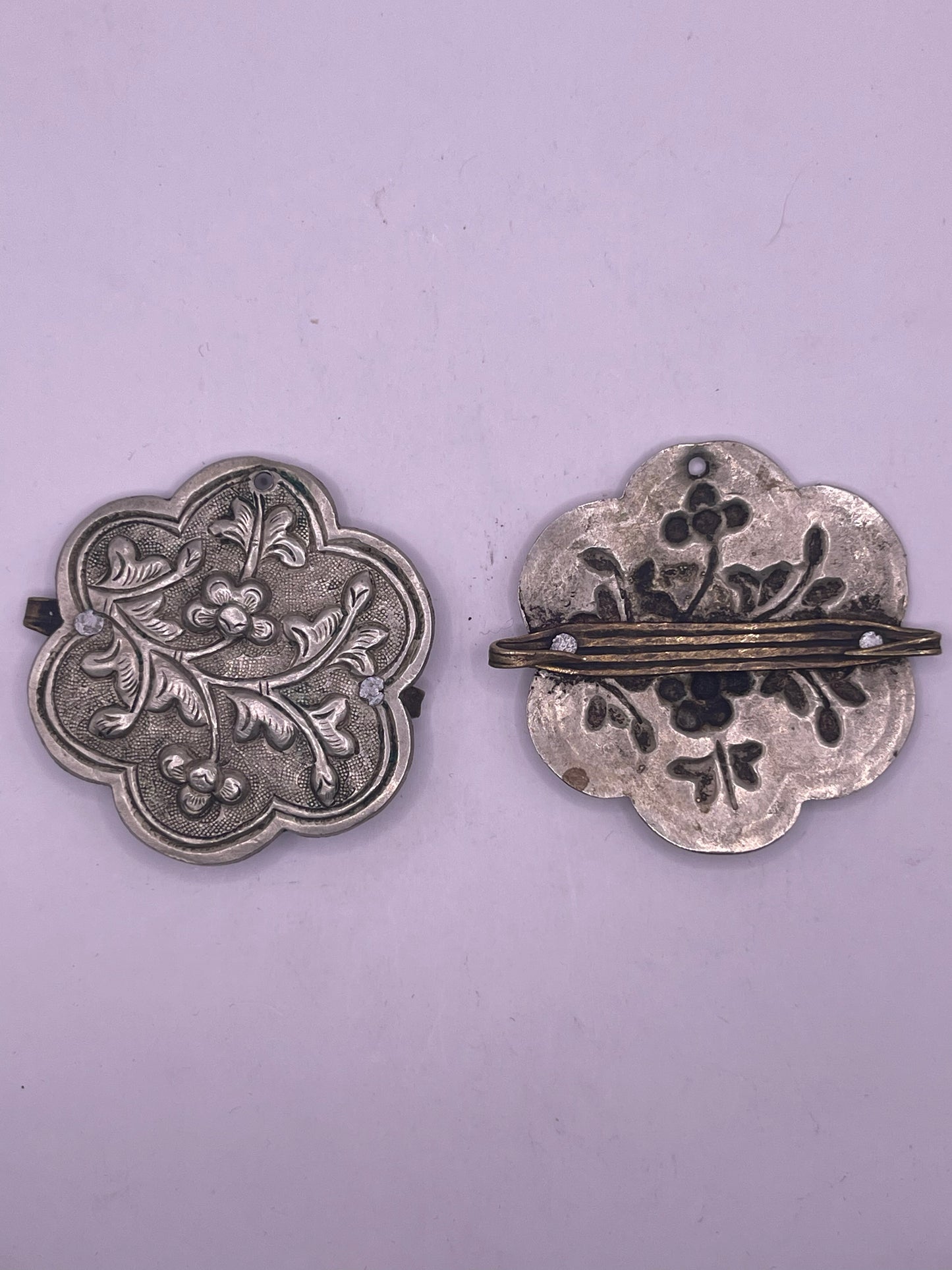 Antique Tibetan belt fasteners