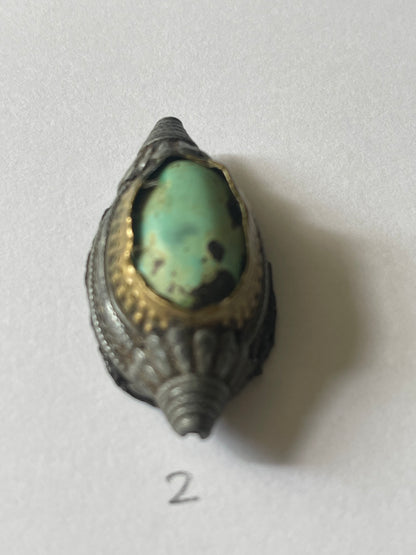 Antique Tibetan Turquoise hair beads