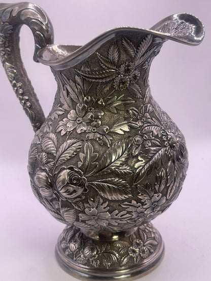 Early 20th C., antique hand chased pitcher