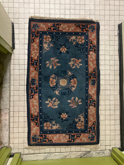 A vintage Chinese art-deco rug