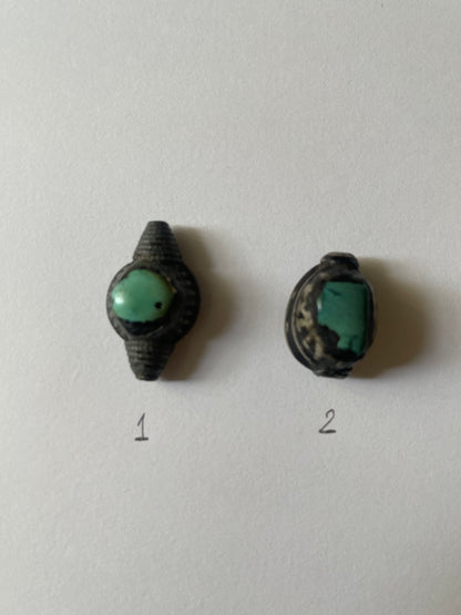 Antique Tibetan Turquoise hair beads