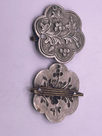 Antique Tibetan belt fasteners