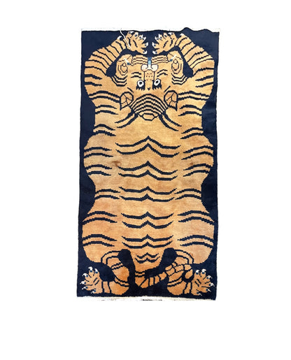 Vintage Tibetan Tiger rug