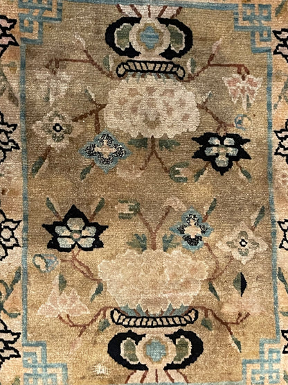 An antique Tibetan meditation rug