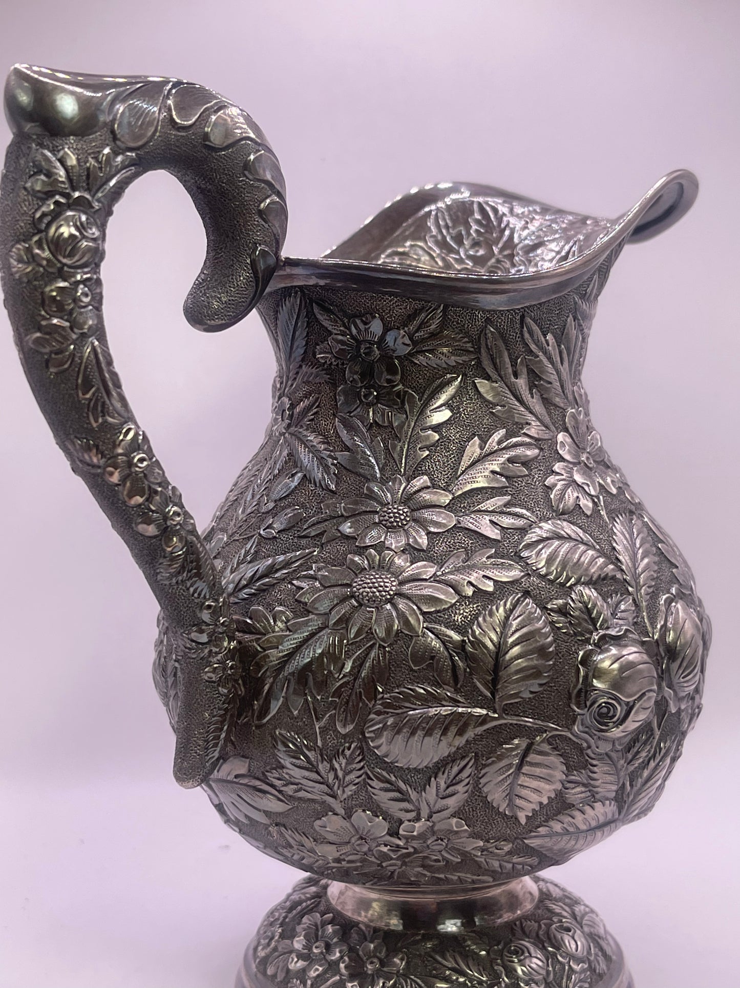 Early 20th C., antique hand chased pitcher