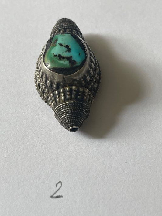 Antique Tibetan Turquoise hair beads