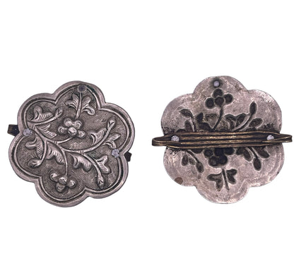 Antique Tibetan belt fasteners