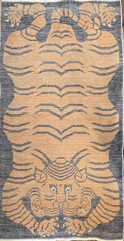 Vintage Tibetan Tiger rug