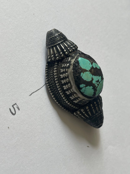 Antique Tibetan Turquoise hair beads