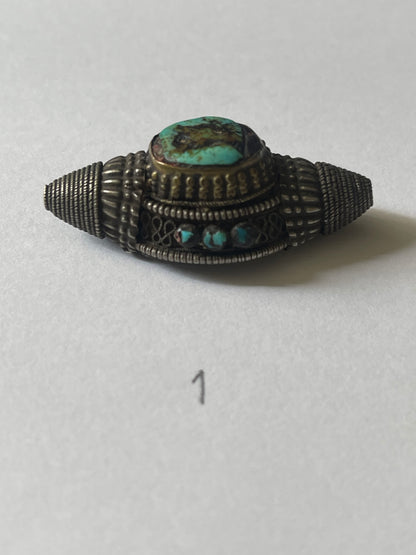 Antique Tibetan Turquoise hair beads