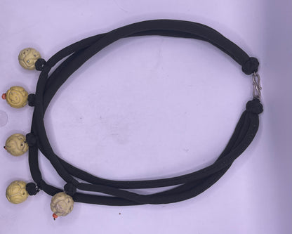 Necklace with vintage shou beads