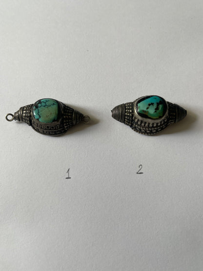 Antique Tibetan Turquoise hair beads